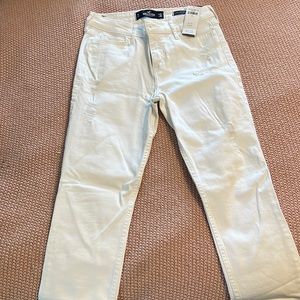 Brand new white Hollister skinny jeans